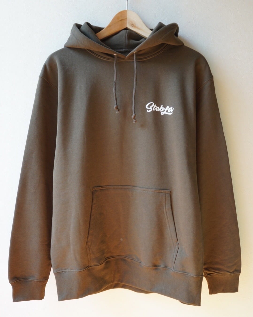 Logo P/O sweat hoodie(olive)