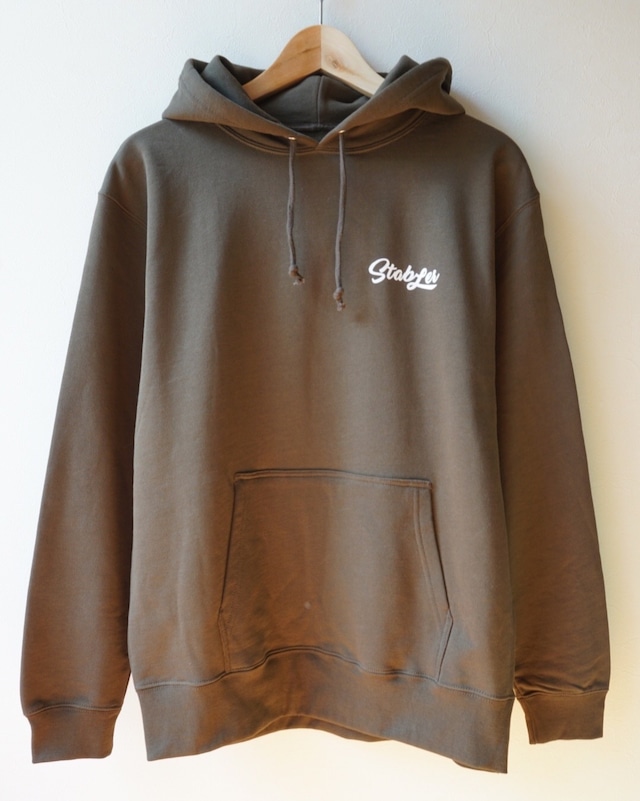Logo P/O sweat hoodie(olive)